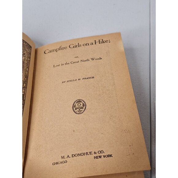 Camp-Fire Girls 1918: At Twin Lake And On A Hike - Lot Of 2 Books - Picture 7 of 16